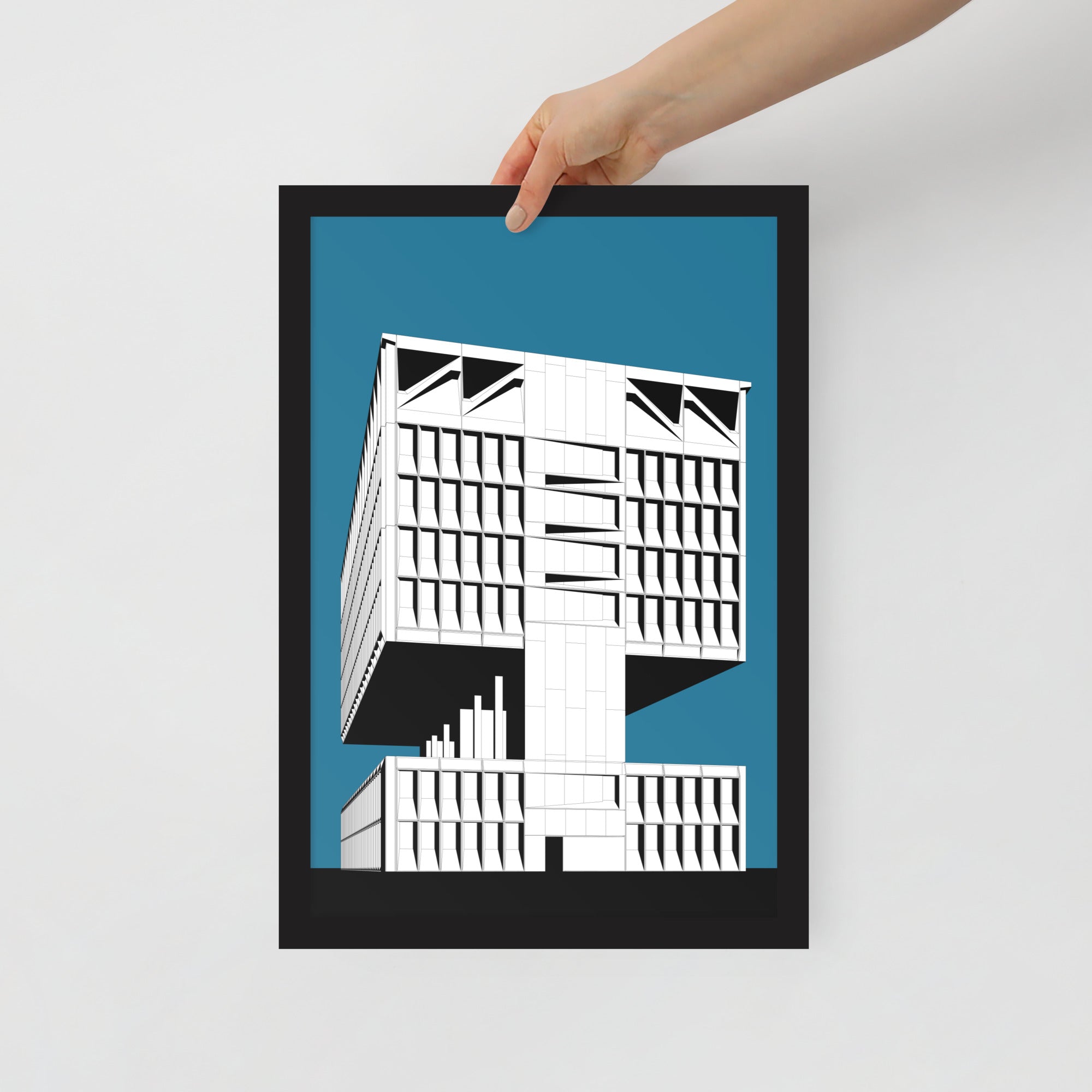 Hotel Marcel (Pirelli Tire Building) Side Framed Prints