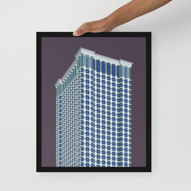 Leo Burnett Building Framed prints