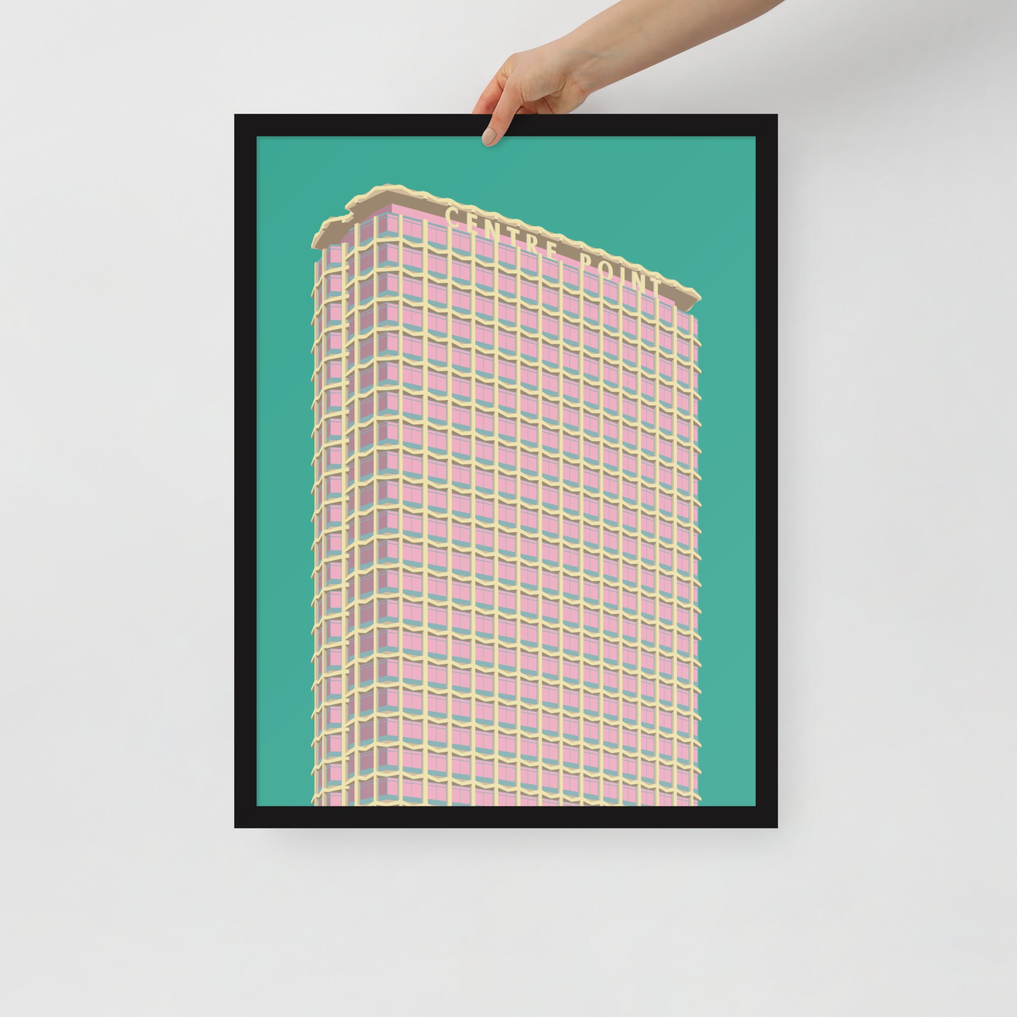 Centre Point Pastel Framed Prints