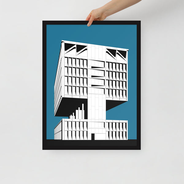 Hotel Marcel (Pirelli Tire Building) Side Framed Prints