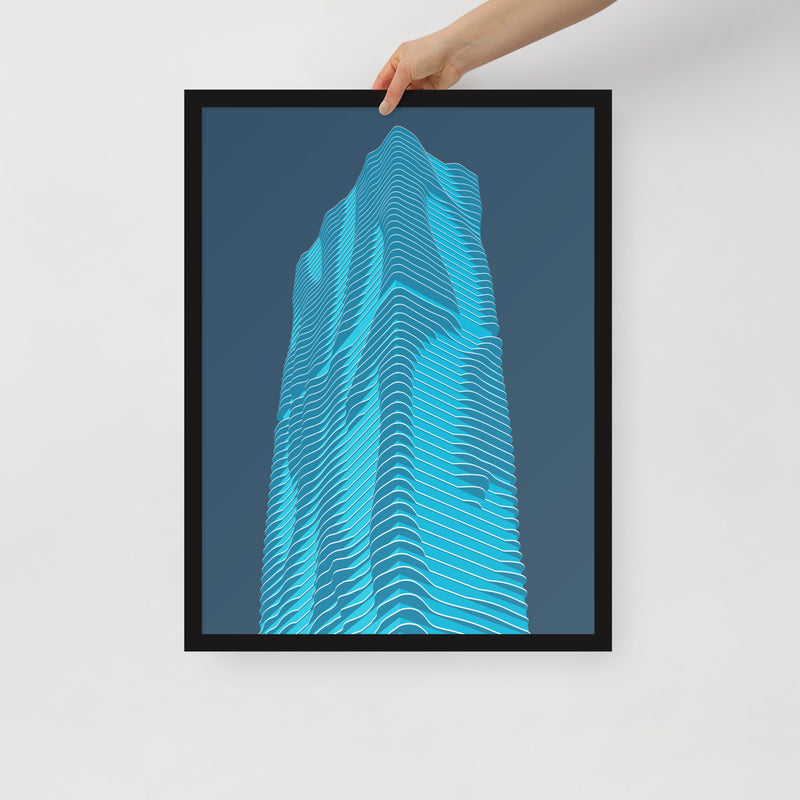 Aqua Framed Prints