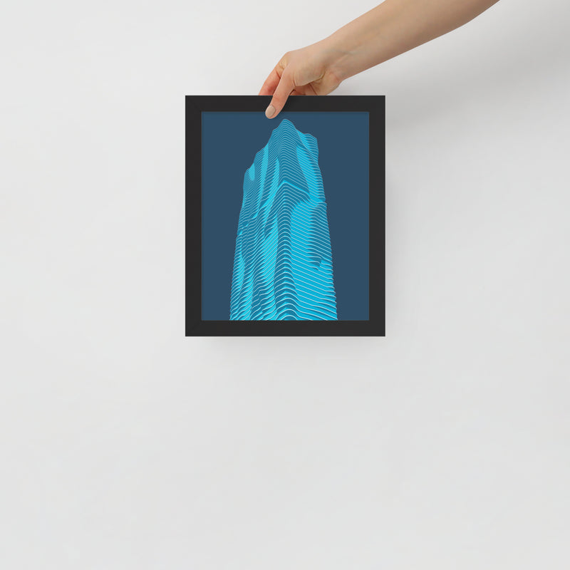 Aqua Framed Prints