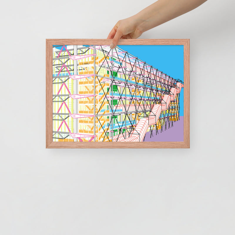 Pompidou Centre Framed Prints