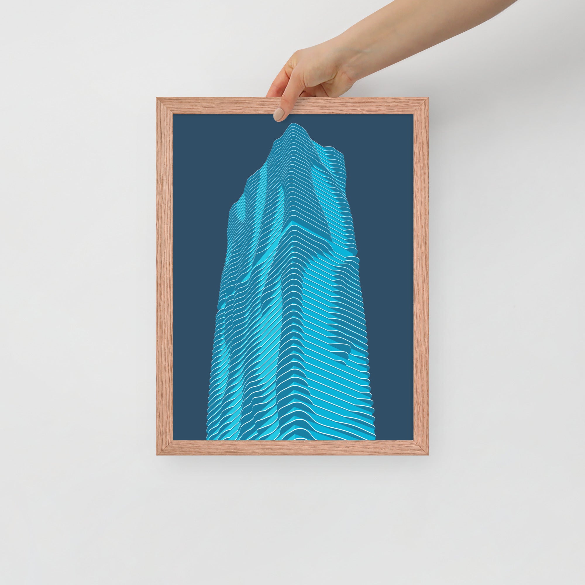 Aqua Framed Prints