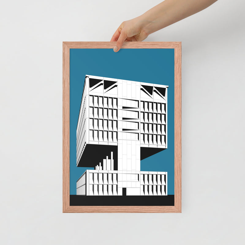 Hotel Marcel (Pirelli Tire Building) Side Framed Prints