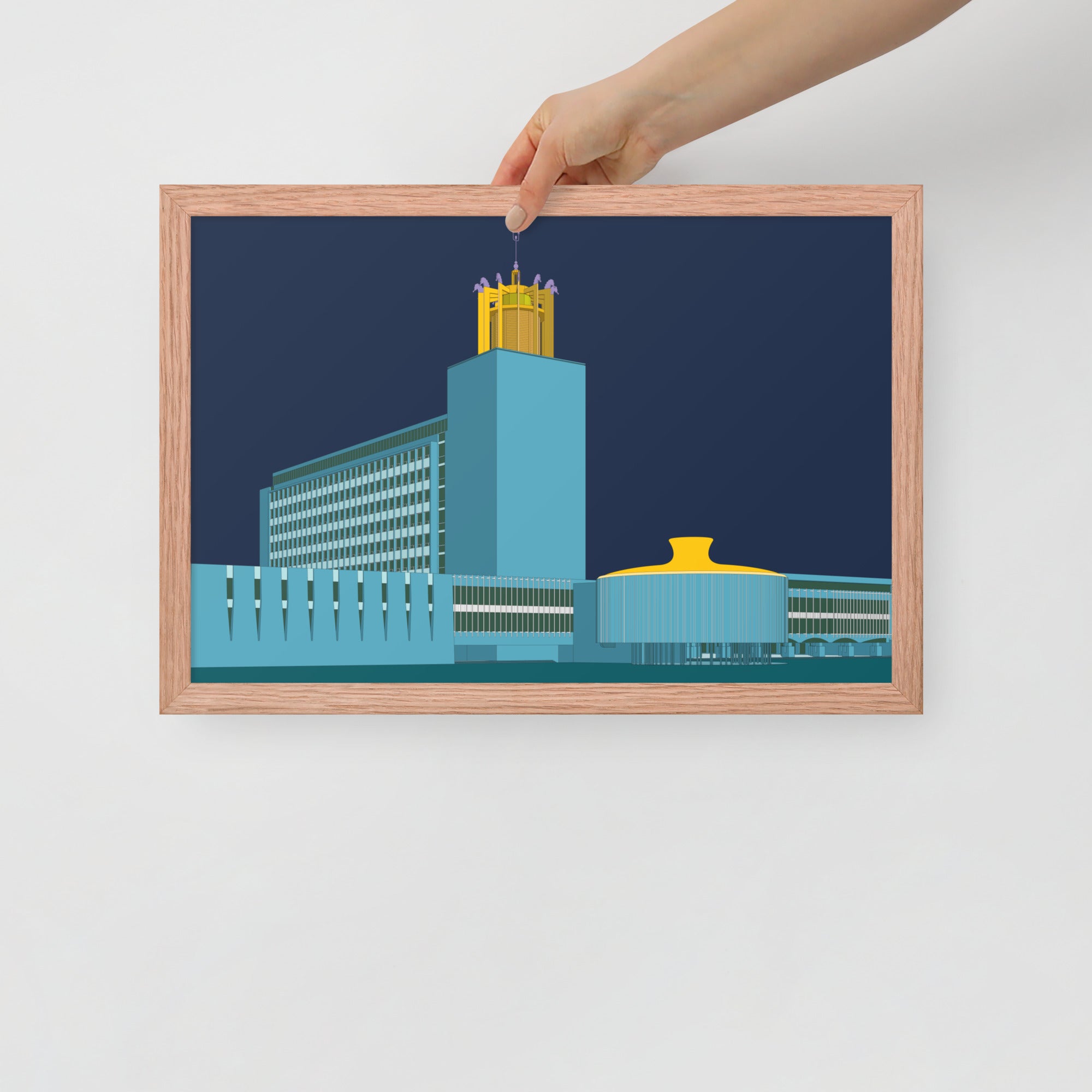 Newcastle Civic Centre Framed Prints