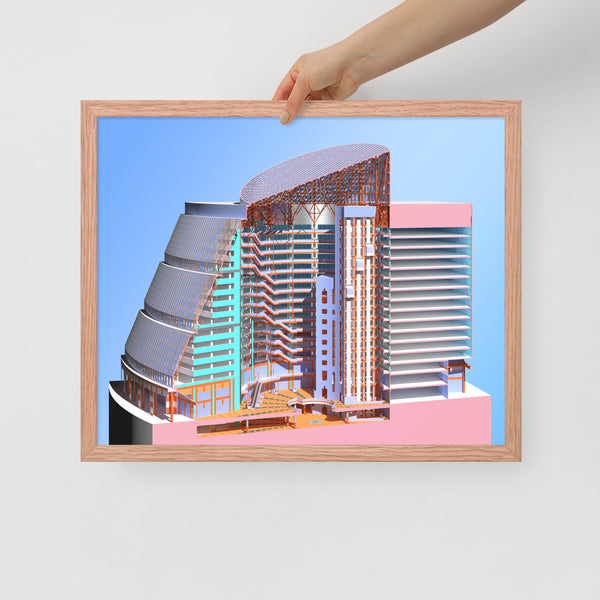 James R. Thompson Center Sectional Perspective Framed Prints
