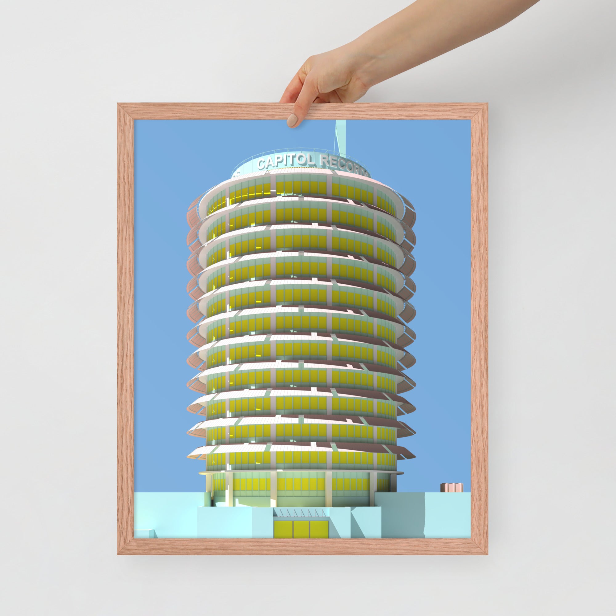 Capitol Records Building Framed Prints