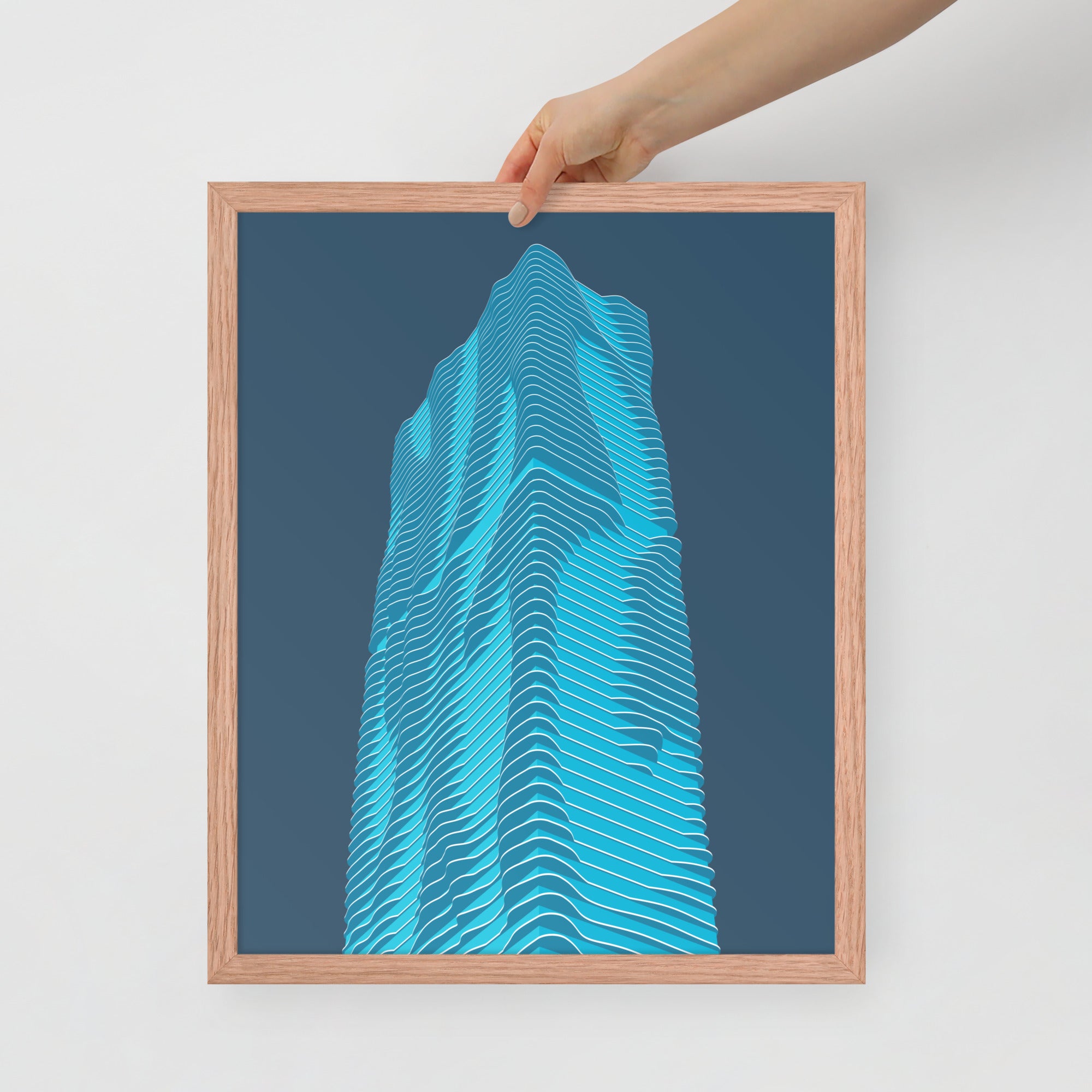 Aqua Framed Prints