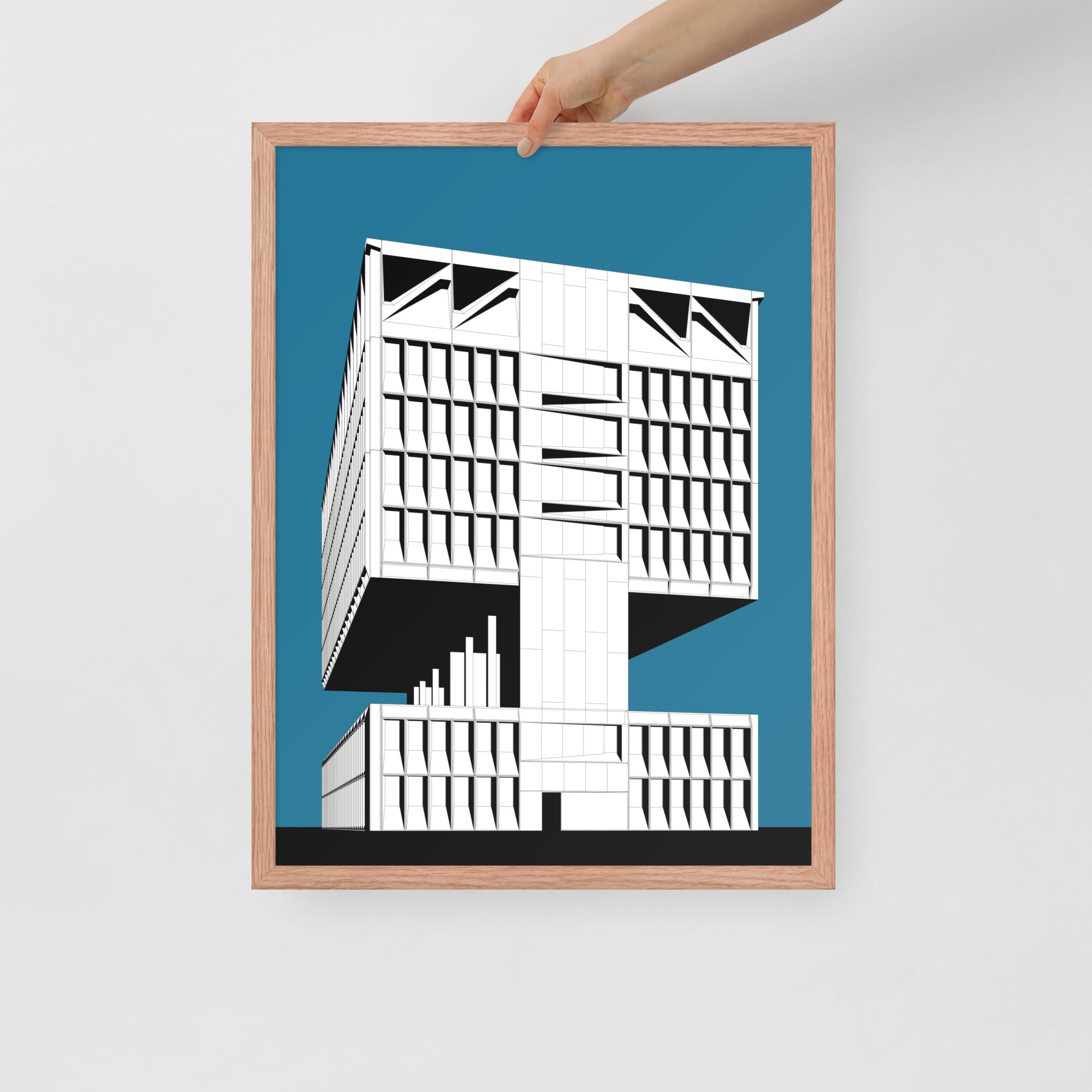 Hotel Marcel (Pirelli Tire Building) Side Framed Prints