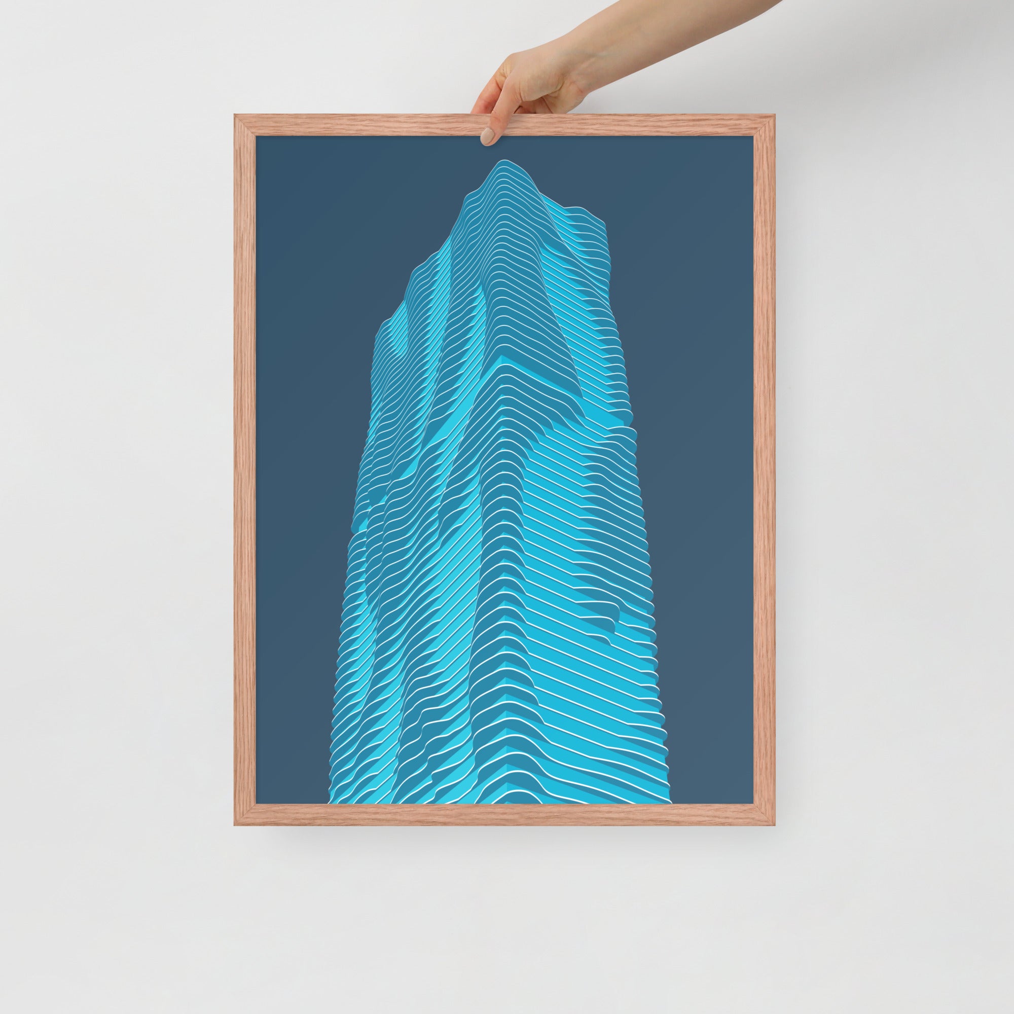 Aqua Framed Prints