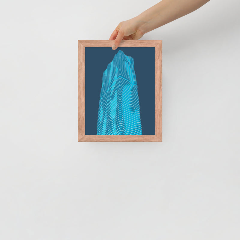 Aqua Framed Prints