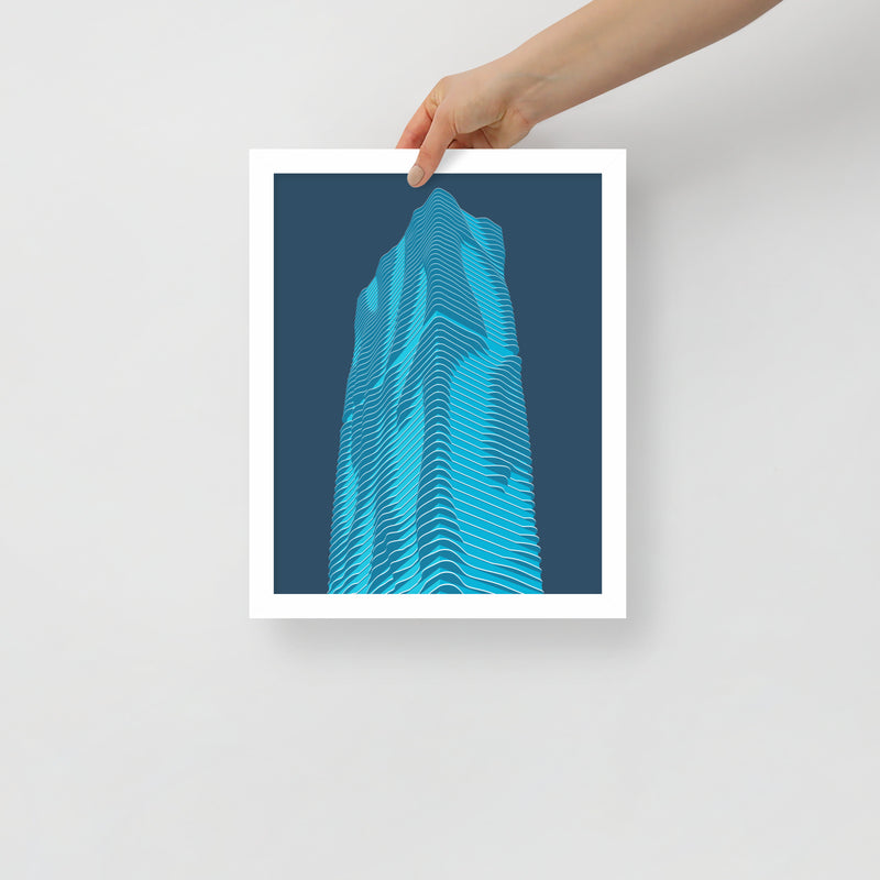 Aqua Framed Prints