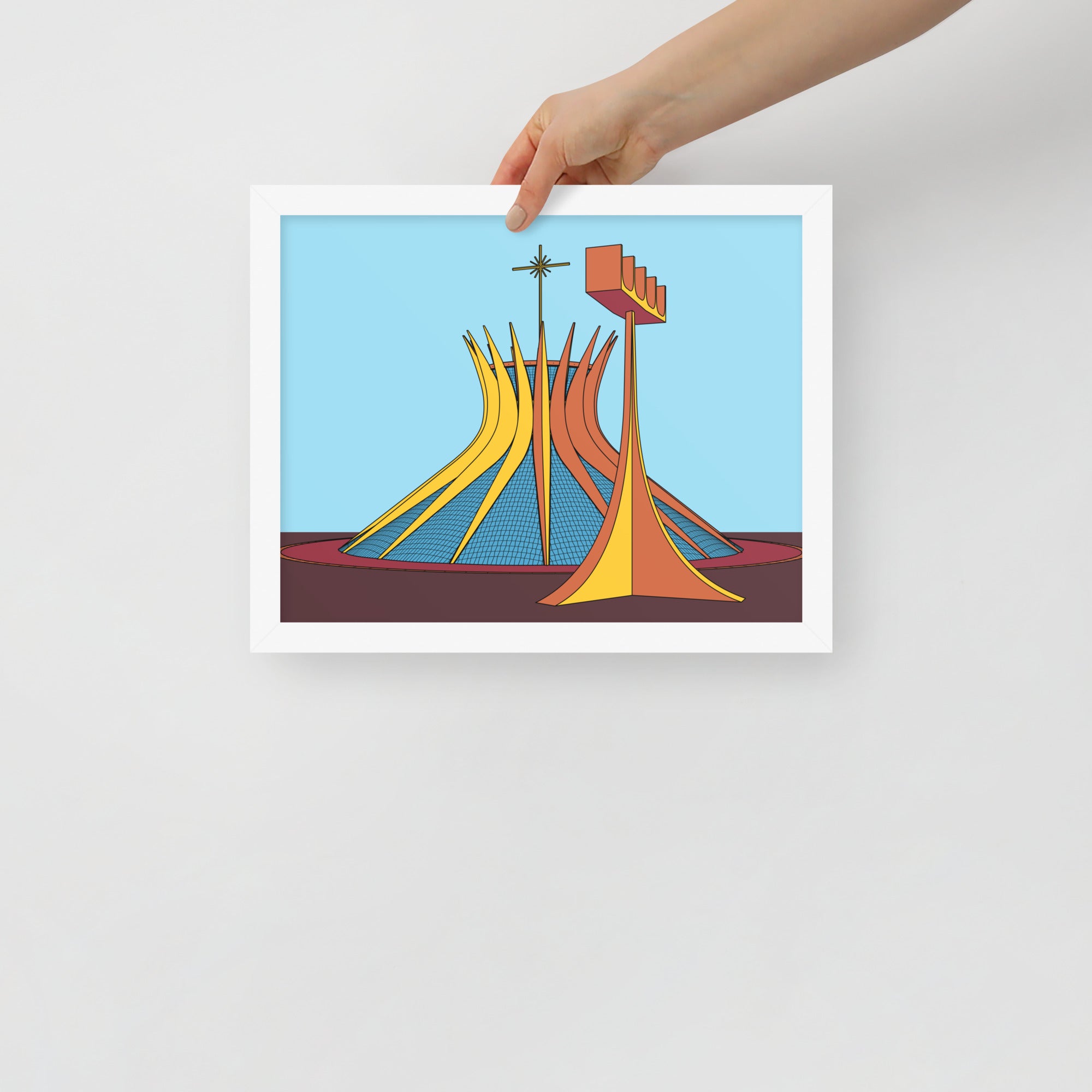 Brasilia Cathedral Framed Posters