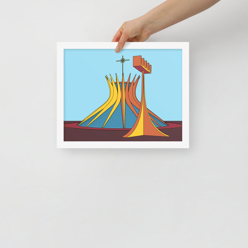 Brasilia Cathedral Framed Posters