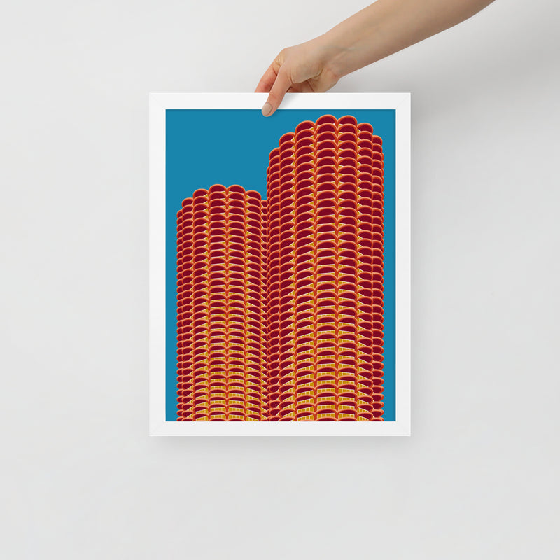 Marina City Framed Prints Colourway 2