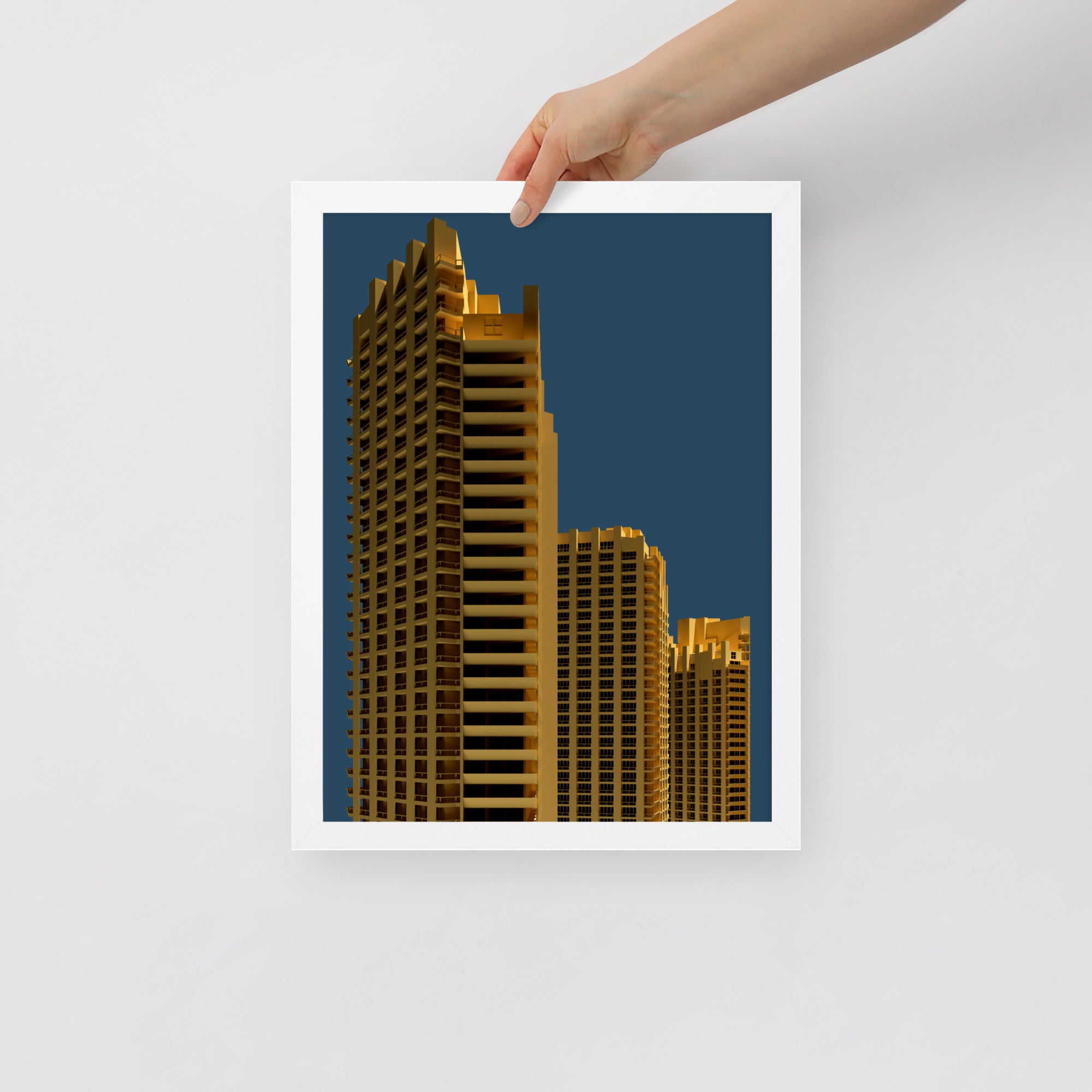 Barbican Framed Prints With Shadow