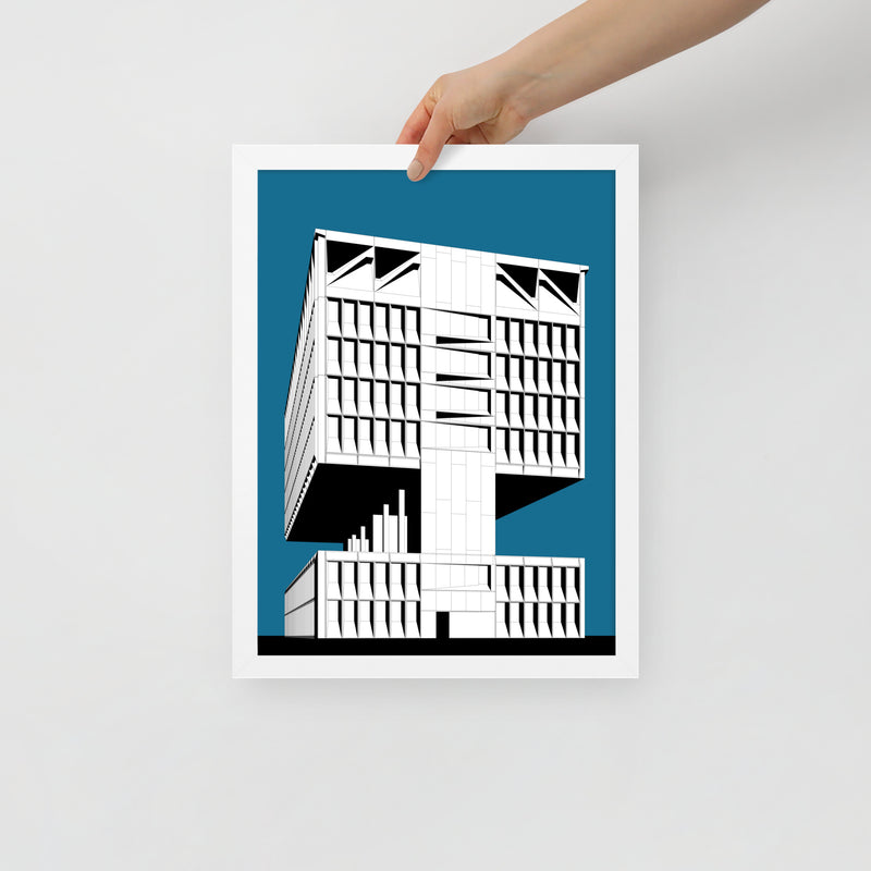 Hotel Marcel (Pirelli Tire Building) Side Framed Prints