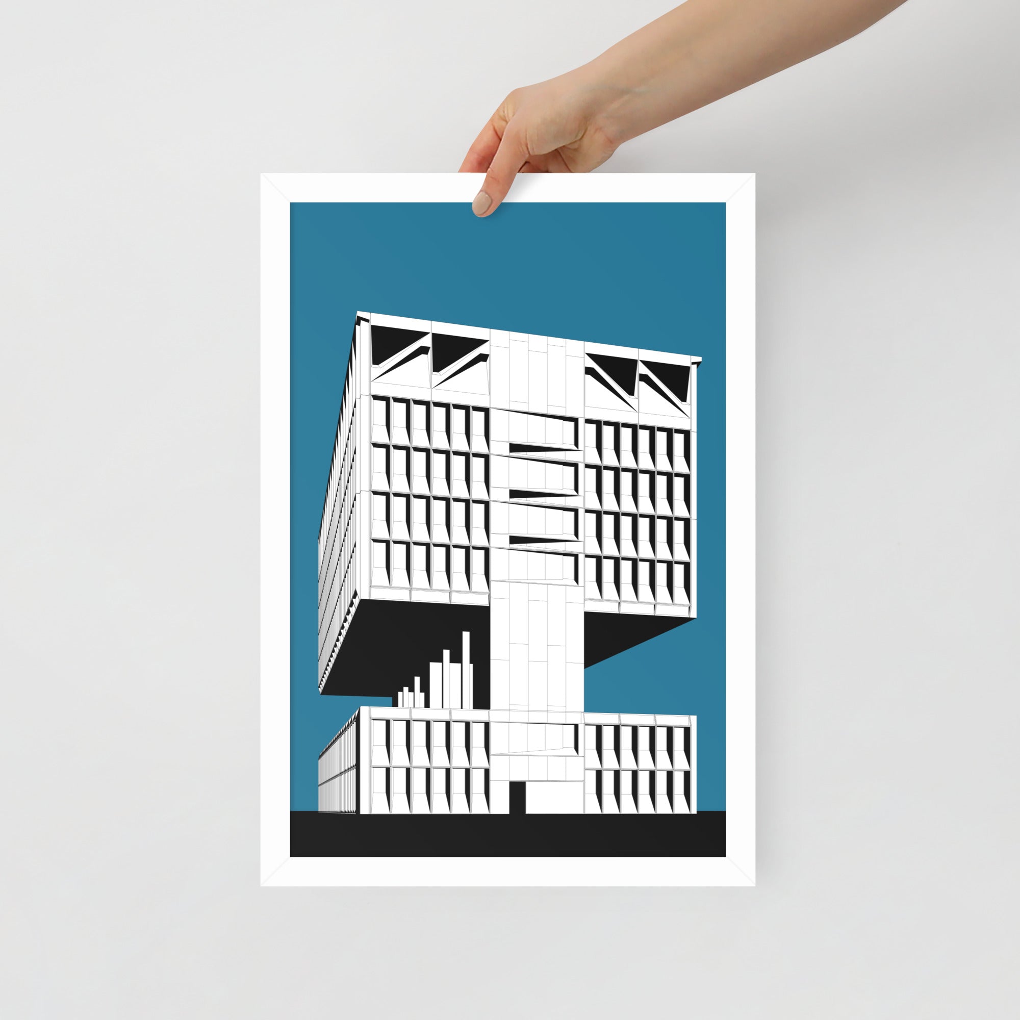 Hotel Marcel (Pirelli Tire Building) Side Framed Prints