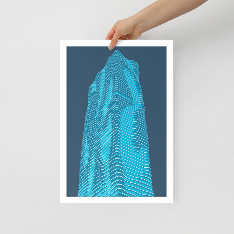 Aqua Framed Prints