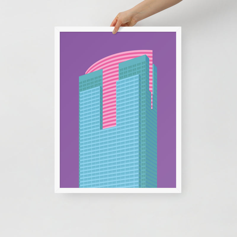 Gas Company Tower Framed Prints