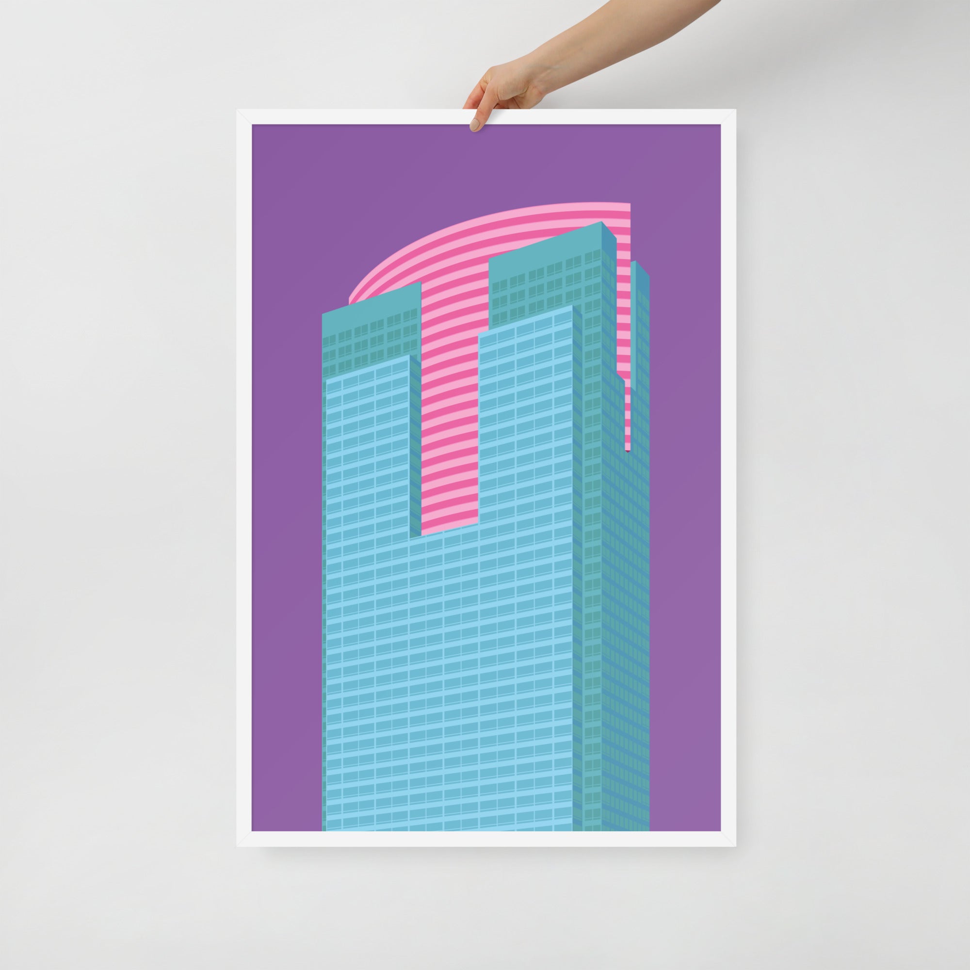 Gas Company Tower Framed Prints