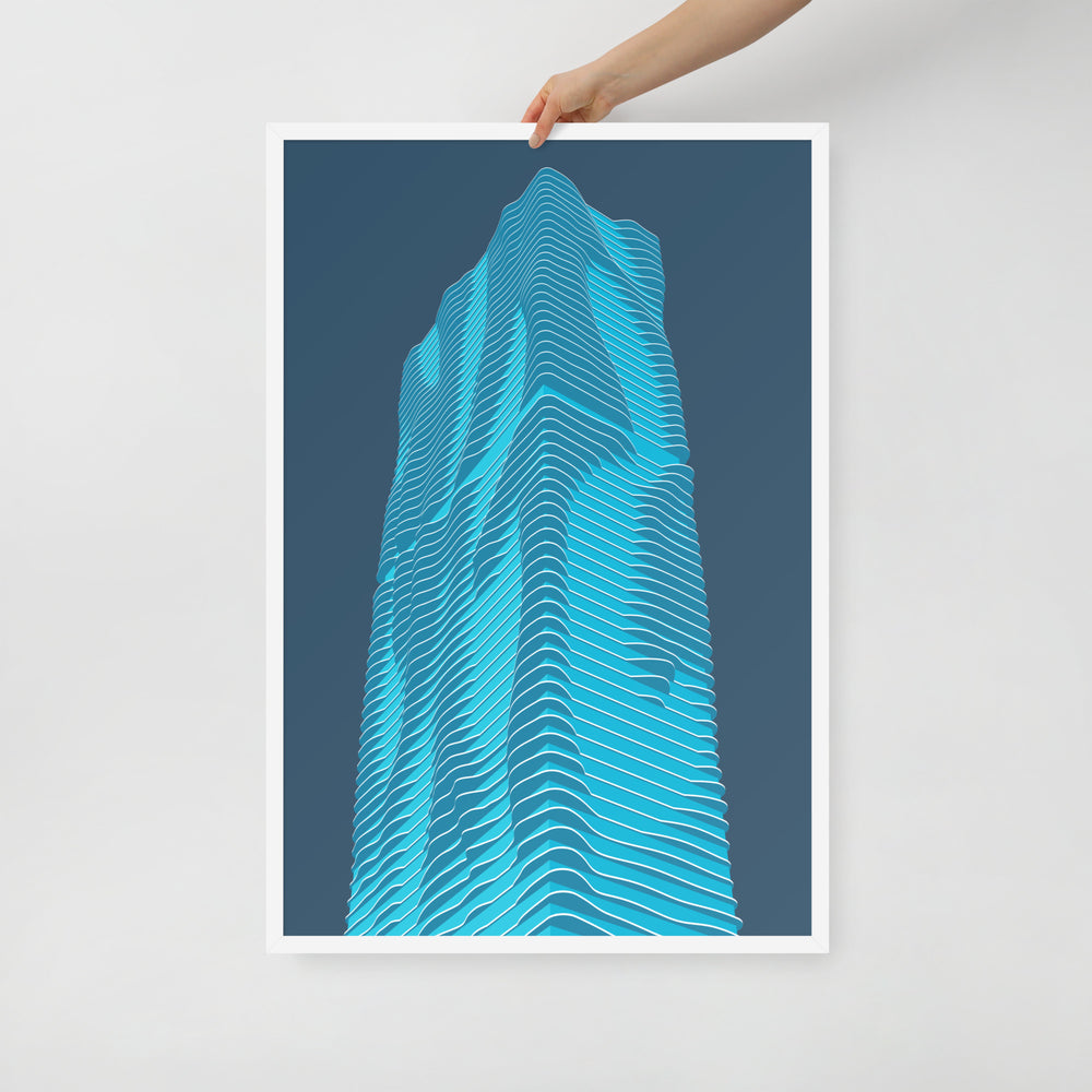 Aqua Framed Prints