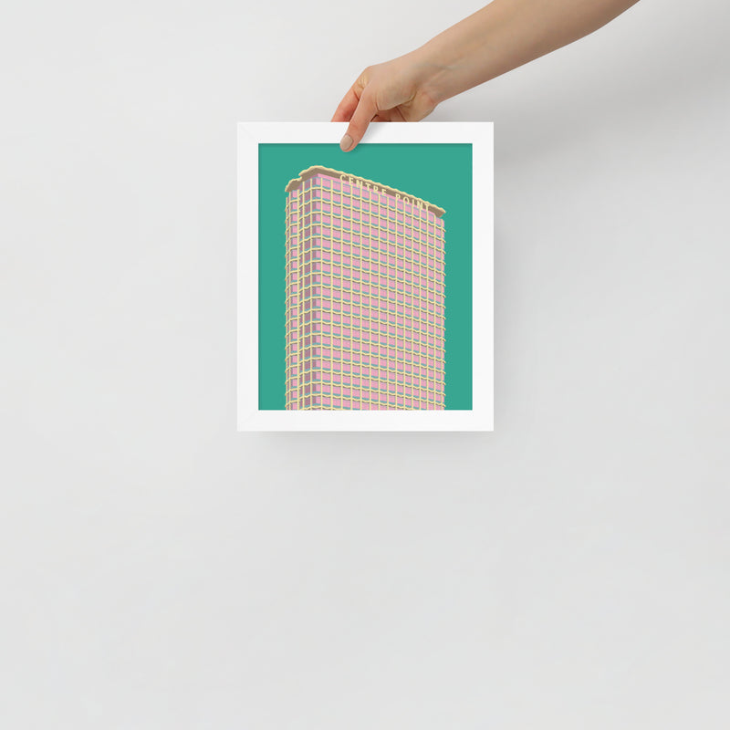 Centre Point Pastel Framed Prints