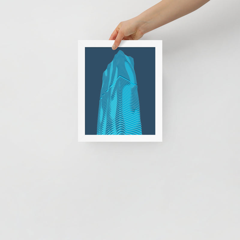 Aqua Framed Prints