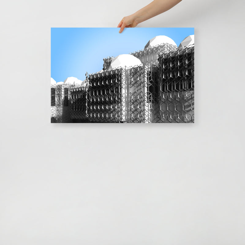 National Library of Kosovo Posters with Shadows