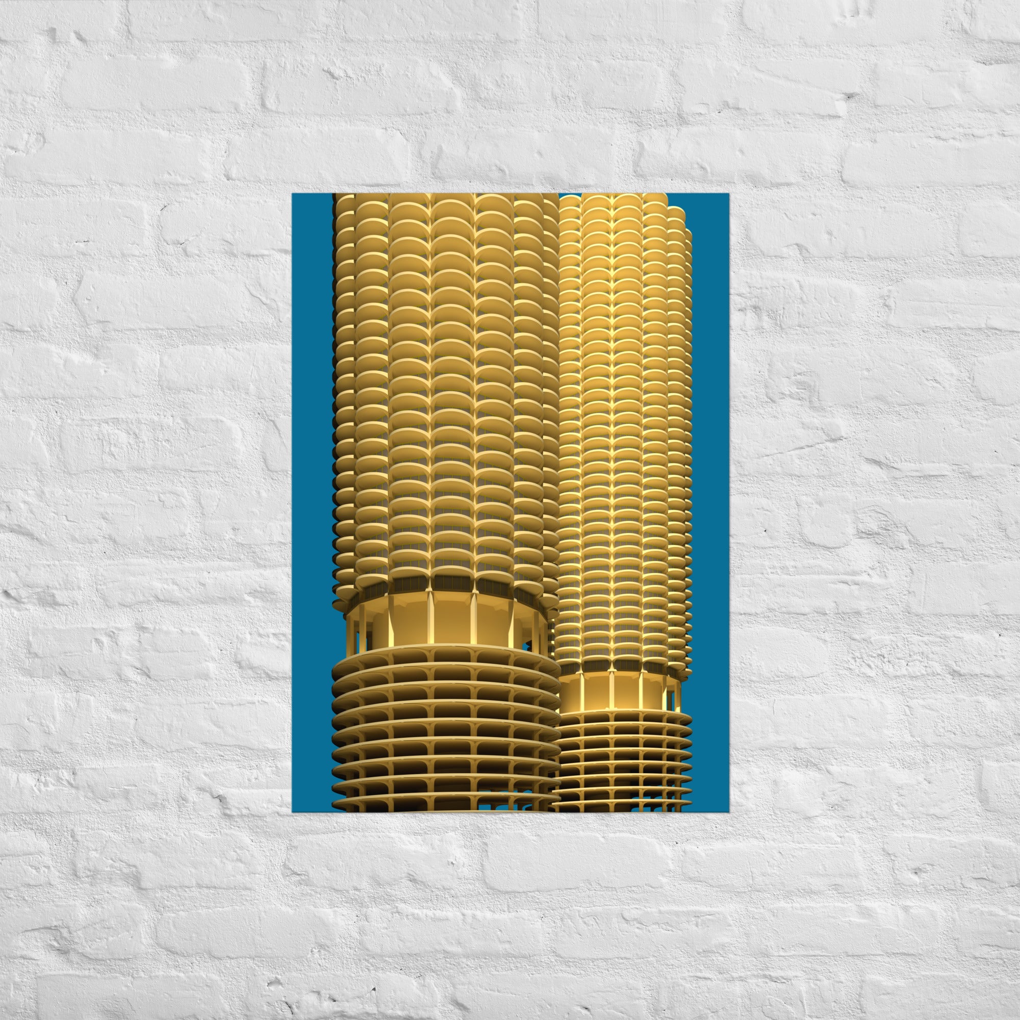 Marina City Posters with Shadows