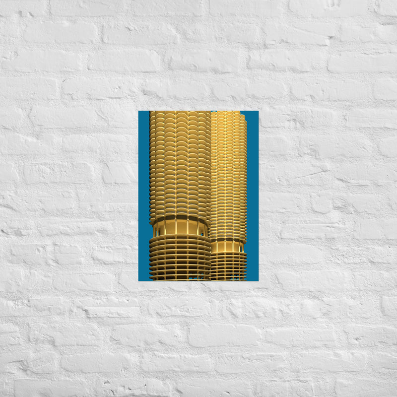 Marina City Posters with Shadows