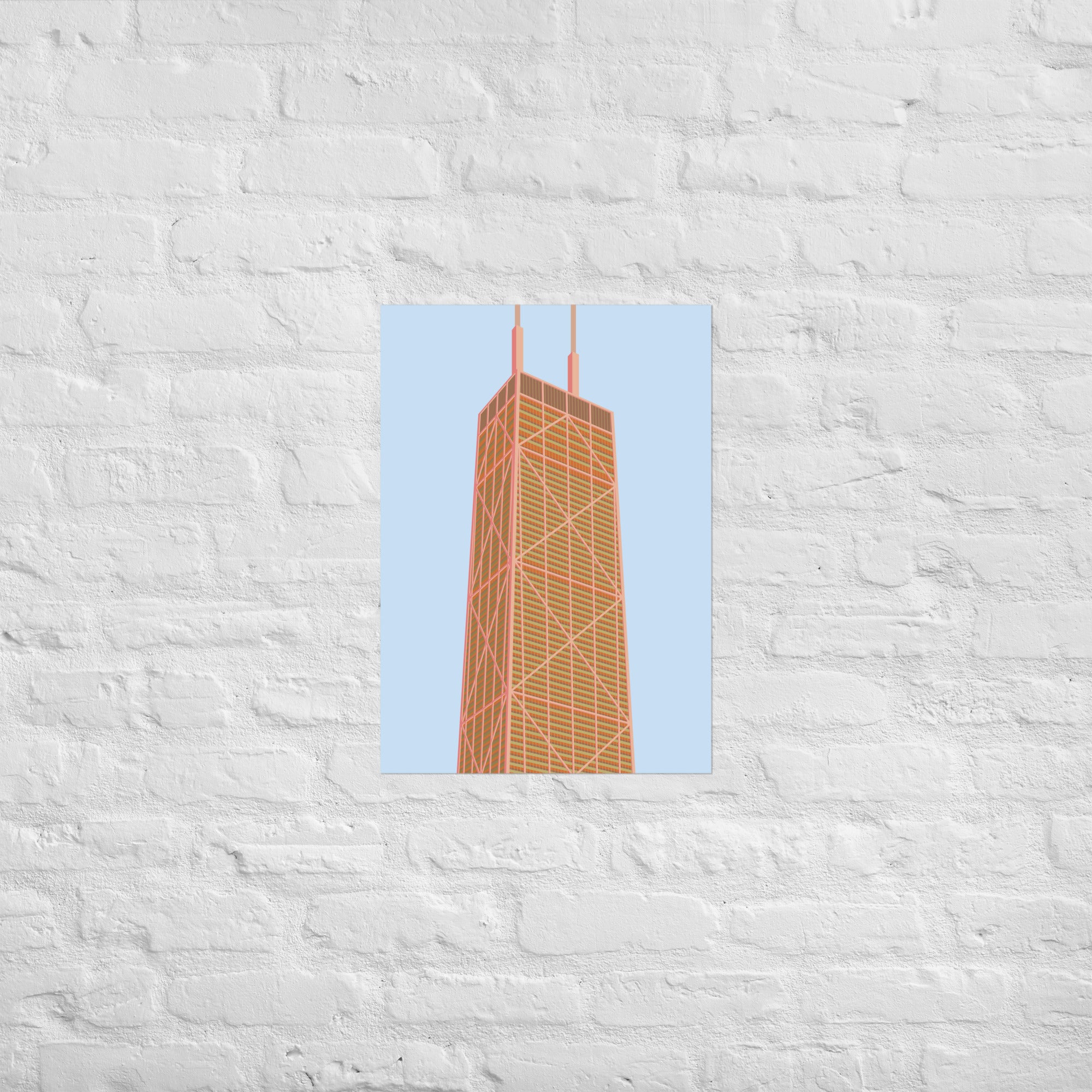 John Hancock Center Colourway 02 Posters