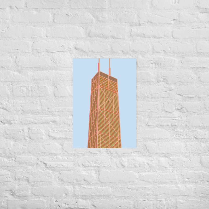 John Hancock Center Colourway 02 Posters