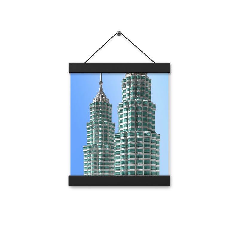 Petronas Towers Poster with Hangers