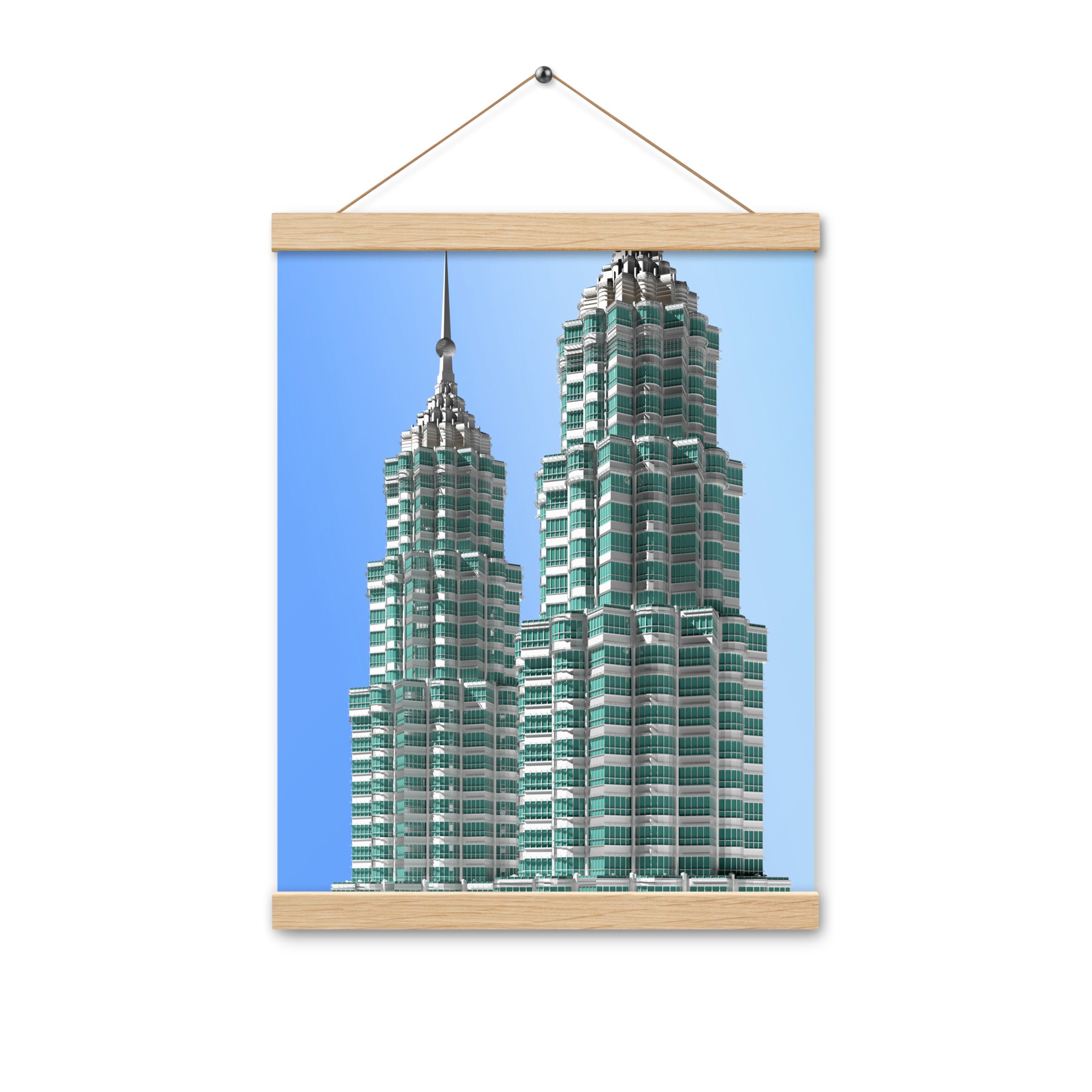 Petronas Towers Poster with Hangers