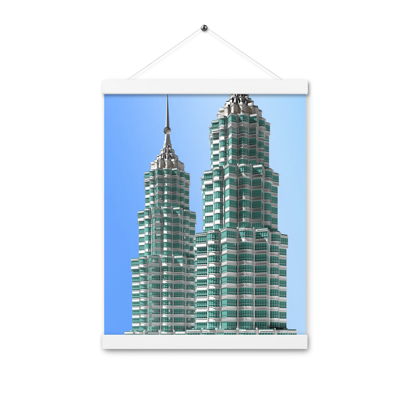 Petronas Towers Poster with Hangers