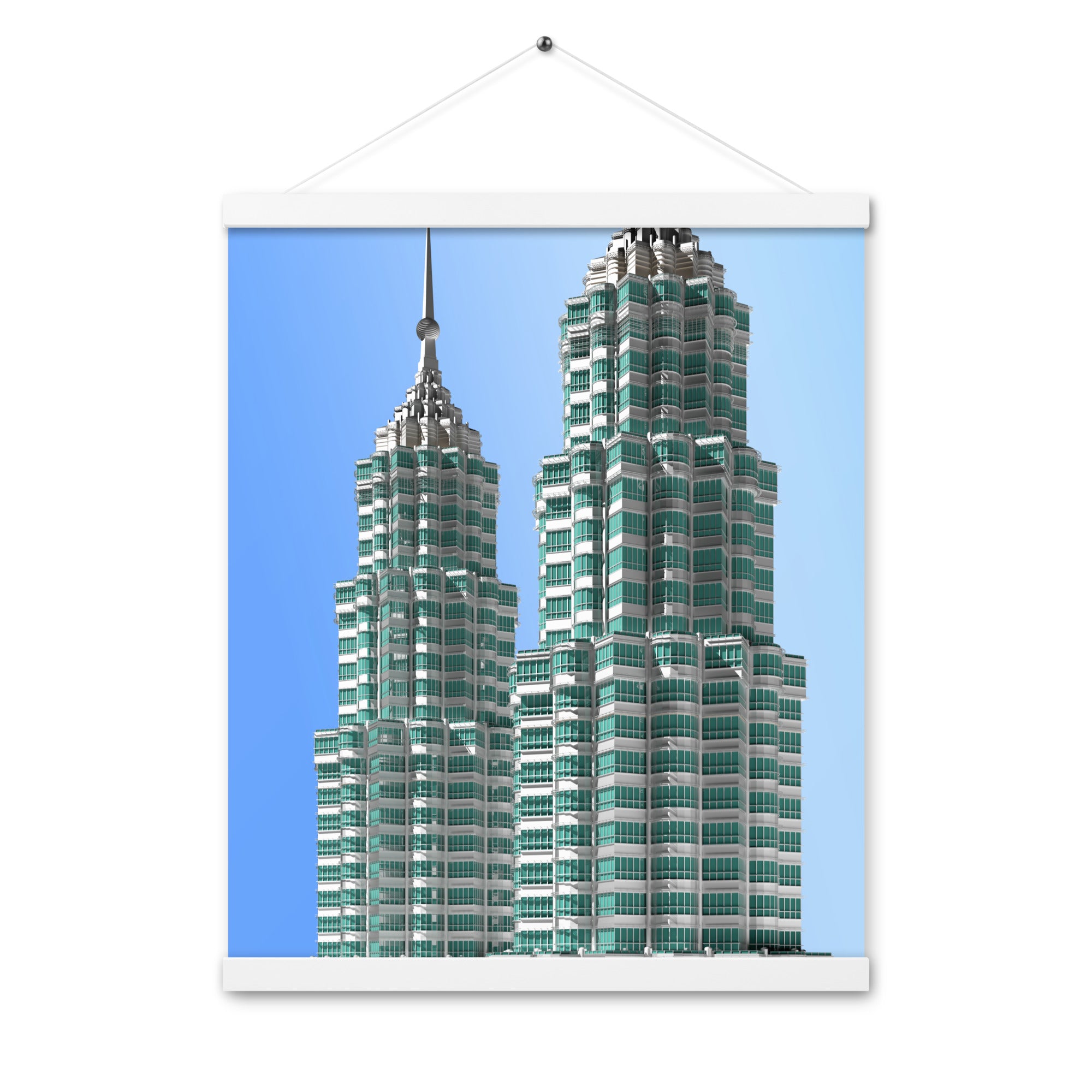 Petronas Towers Poster with Hangers