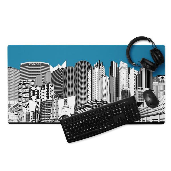 Brutalist Architecture Gaming Mouse Pad