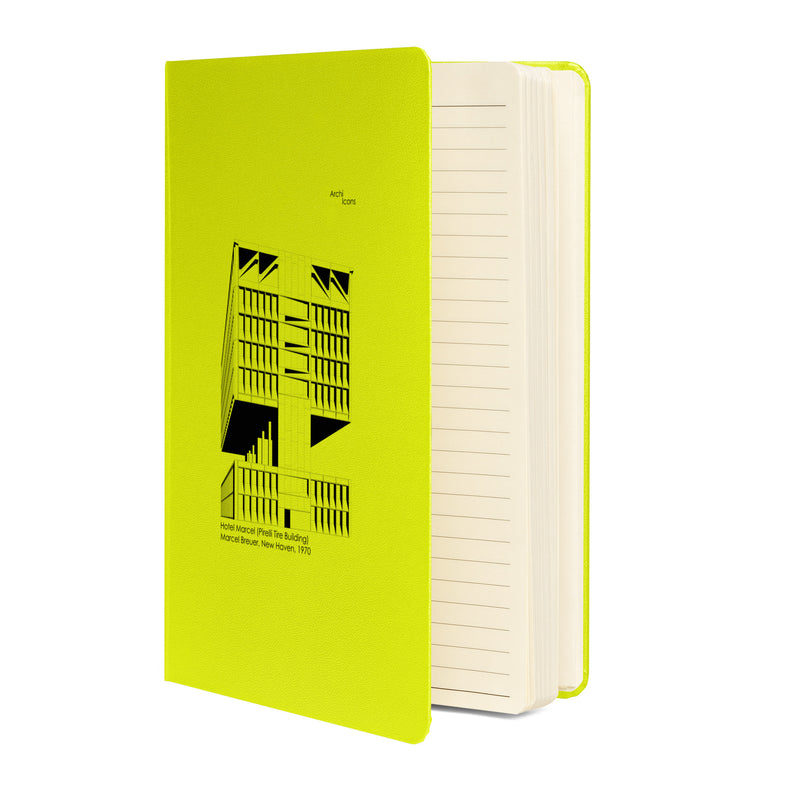 Hotel Marcel (Pirelli Tire Building) Hardcover Notebook