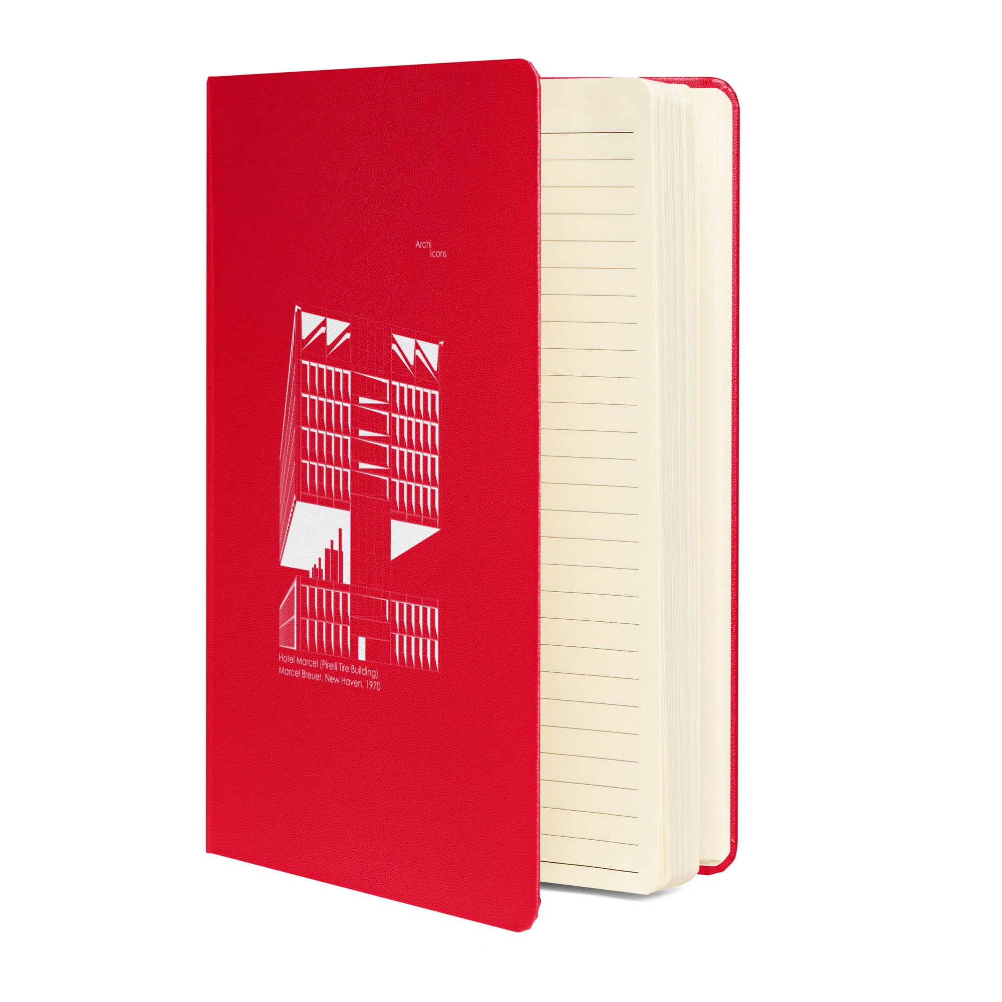 Hotel Marcel (Pirelli Tire Building) Hardcover Notebook