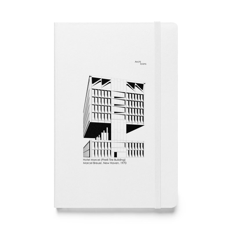 Hotel Marcel (Pirelli Tire Building) Hardcover Notebook