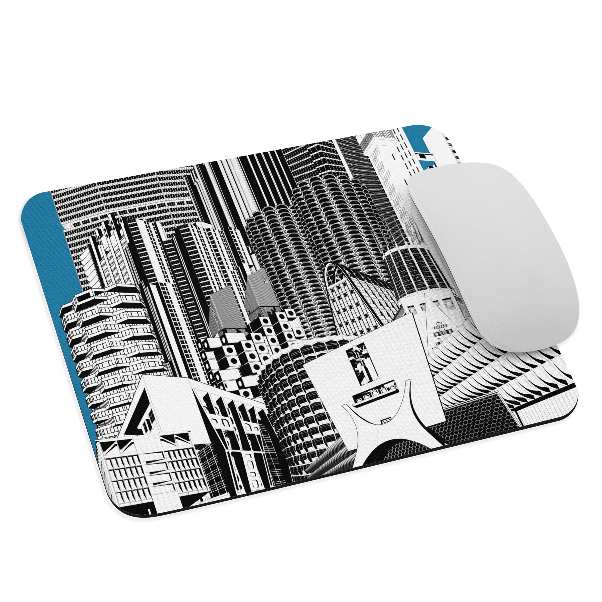 Brutalist Architecture Mouse Pad