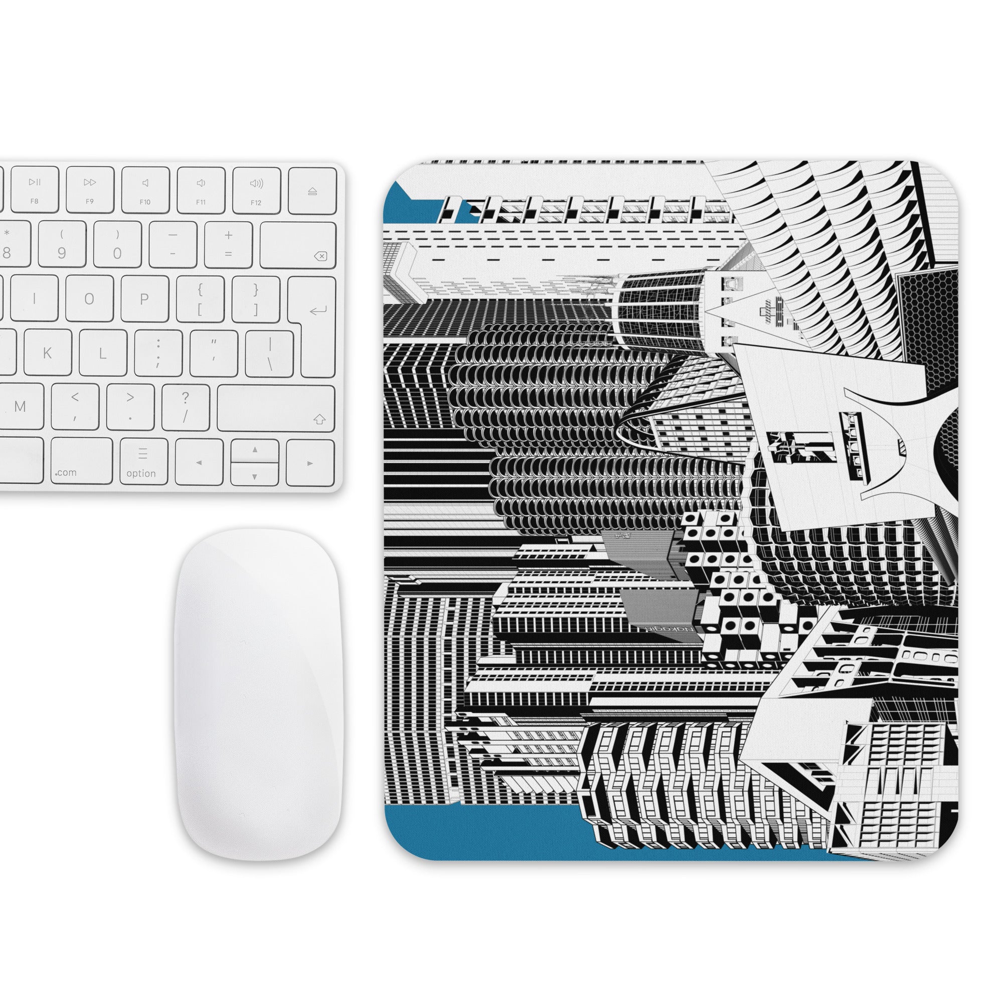 Brutalist Architecture Mouse Pad