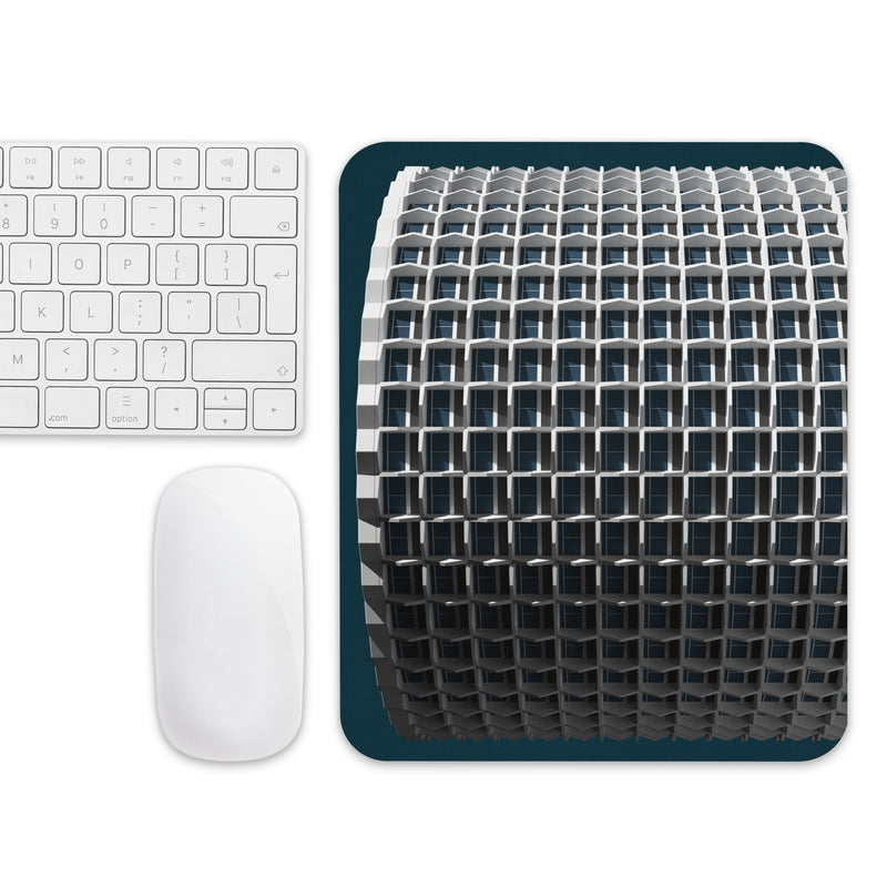 Space House With Shadows Mouse Pad