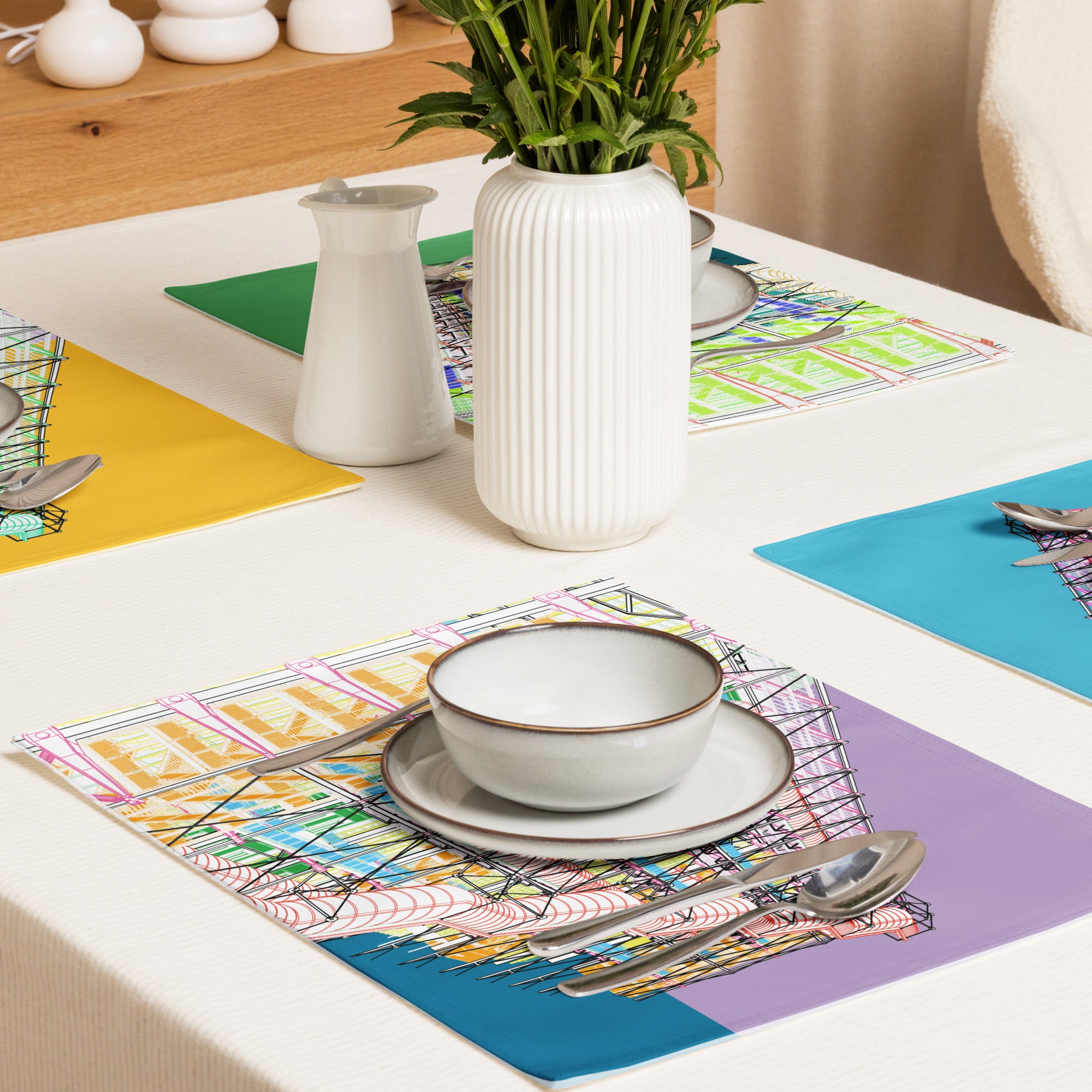 Pompidou Centre Placemat Set