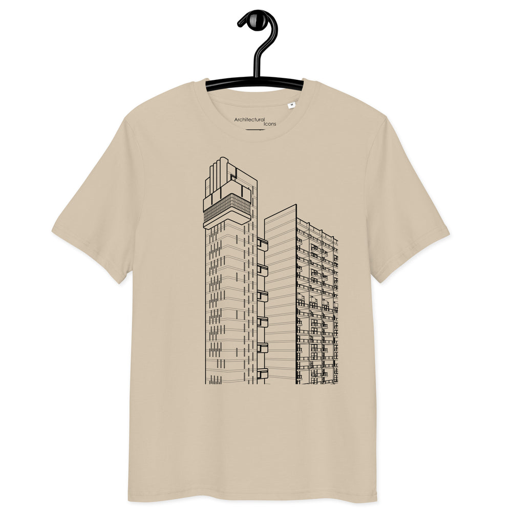 Trellick Tower Detail Unisex Organic Cotton T-Shirts