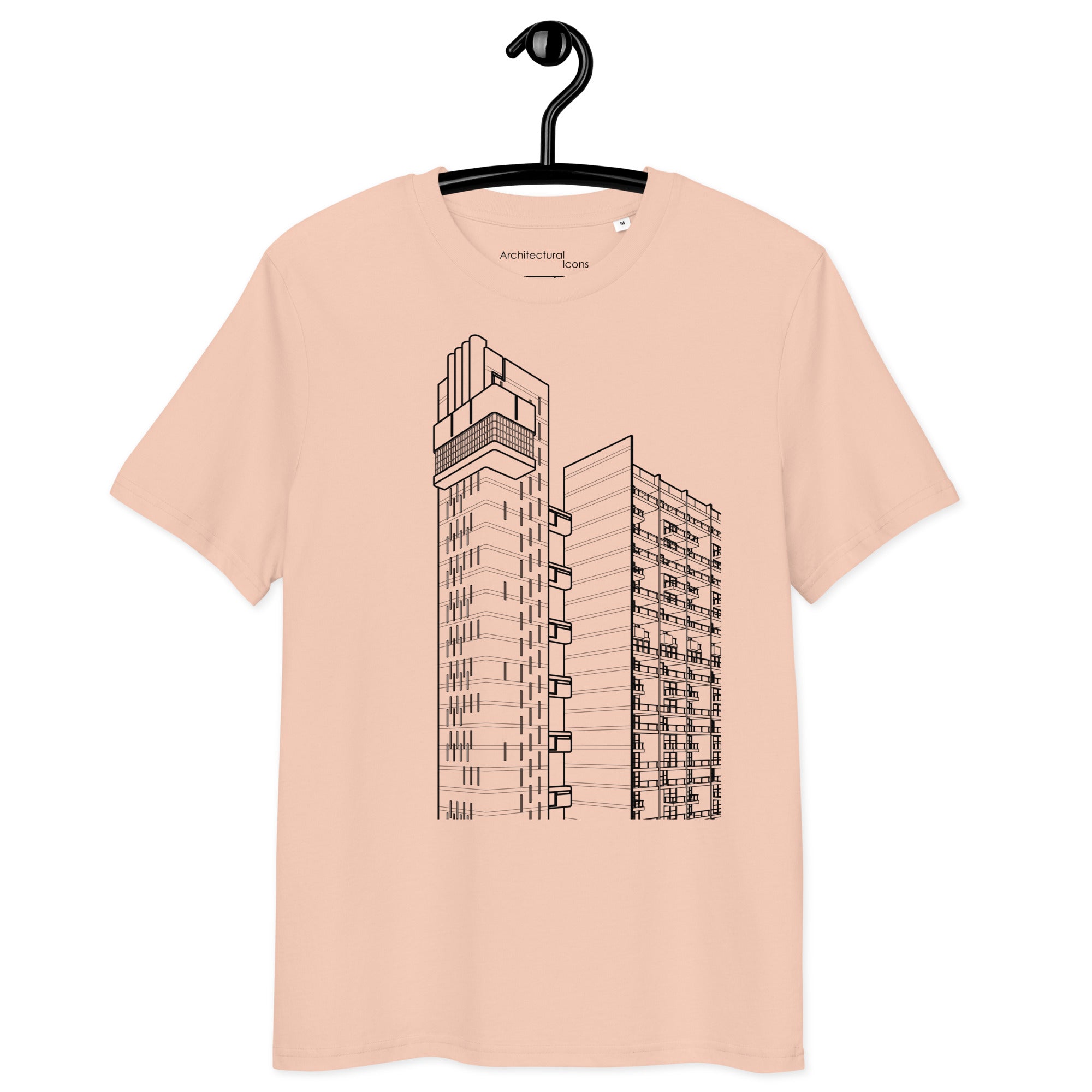 Trellick Tower Detail Unisex Organic Cotton T-Shirts