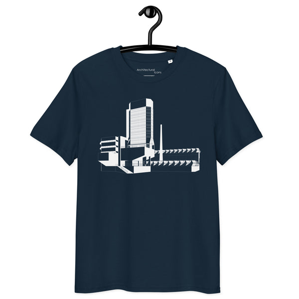 University of Leicester Engineering Building Unisex Organic Cotton T-Shirts