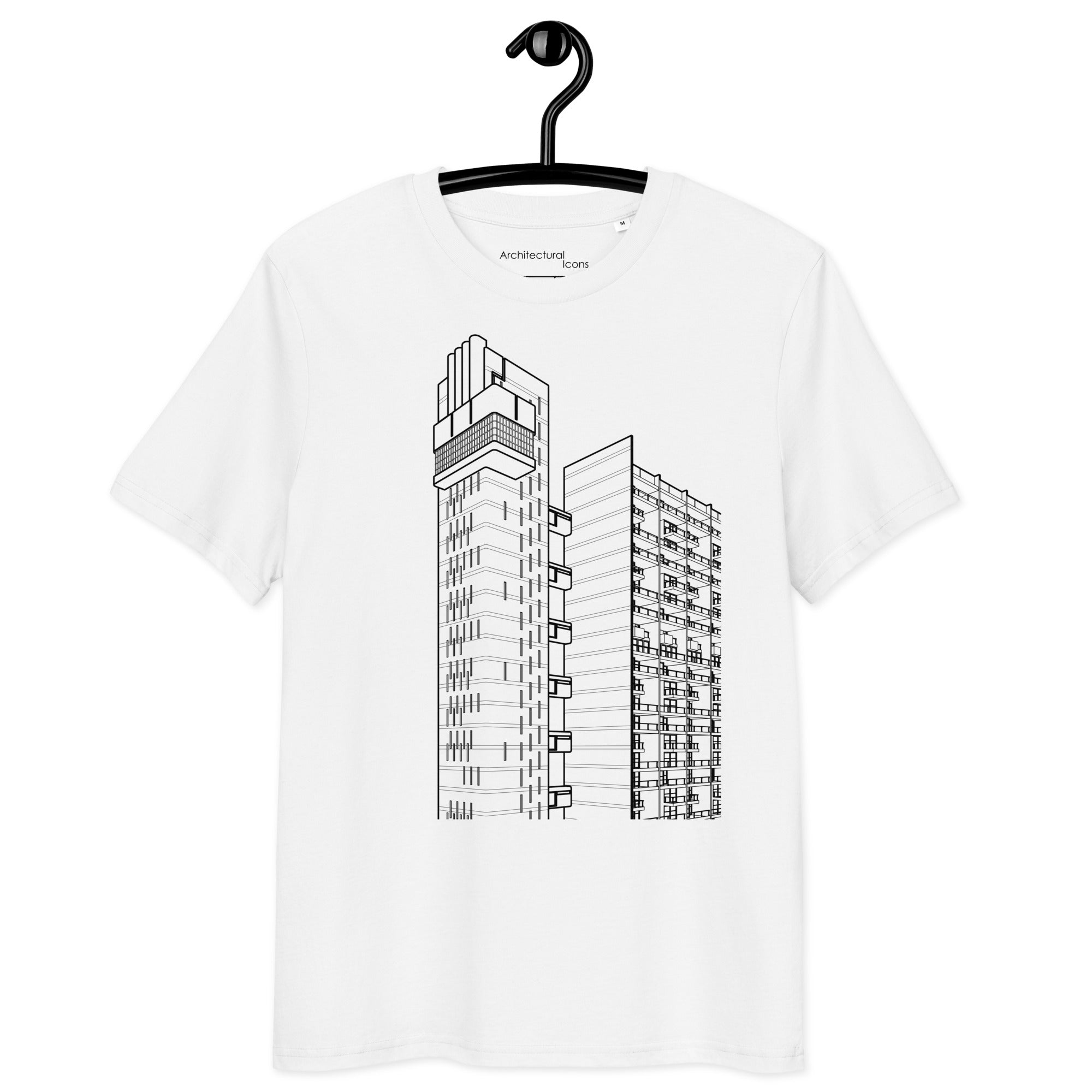 Trellick Tower Detail Unisex Organic Cotton T-Shirts